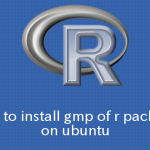 Ubuntu,R gmpパッケージをインストールする方法