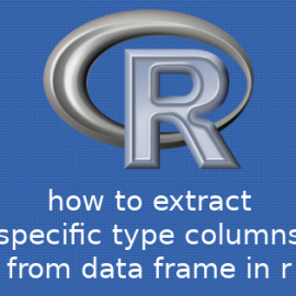 R データフレームから特定の型の列を抽出する方法
