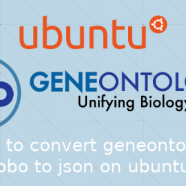 Ubuntu18.04 GENEONTOLOGYのgo.oboをjson形式に変換する方法
