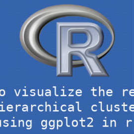 R×ggplot2 階層的クラスタリングの結果を可視化する方法
