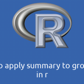 R group_byにsummaryを適用する方法