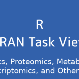 R言語 CRAN Task View：ゲノミクス、プロテオミクス、メタボロミクス、トランスクリプトミクス、その他のオミクス